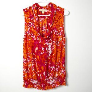 Michael Kors Sleeveless Floral Blouse